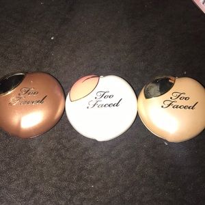 Two faced peach melting powder set